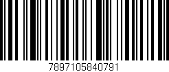 Código de barras (EAN, GTIN, SKU, ISBN): '7897105840791'