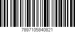 Código de barras (EAN, GTIN, SKU, ISBN): '7897105840821'