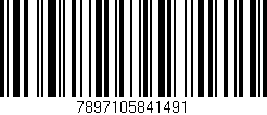 Código de barras (EAN, GTIN, SKU, ISBN): '7897105841491'