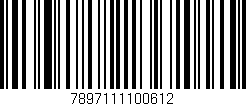 Código de barras (EAN, GTIN, SKU, ISBN): '7897111100612'