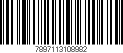 Código de barras (EAN, GTIN, SKU, ISBN): '7897113108982'