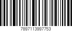 Código de barras (EAN, GTIN, SKU, ISBN): '7897113997753'