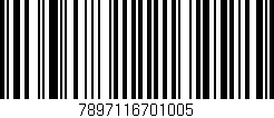 Código de barras (EAN, GTIN, SKU, ISBN): '7897116701005'