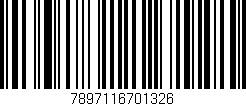 Código de barras (EAN, GTIN, SKU, ISBN): '7897116701326'
