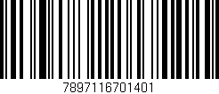 Código de barras (EAN, GTIN, SKU, ISBN): '7897116701401'