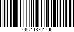 Código de barras (EAN, GTIN, SKU, ISBN): '7897116701708'
