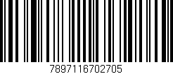 Código de barras (EAN, GTIN, SKU, ISBN): '7897116702705'