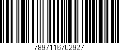 Código de barras (EAN, GTIN, SKU, ISBN): '7897116702927'