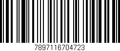 Código de barras (EAN, GTIN, SKU, ISBN): '7897116704723'