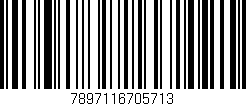 Código de barras (EAN, GTIN, SKU, ISBN): '7897116705713'