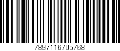 Código de barras (EAN, GTIN, SKU, ISBN): '7897116705768'