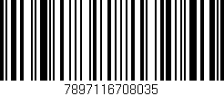 Código de barras (EAN, GTIN, SKU, ISBN): '7897116708035'