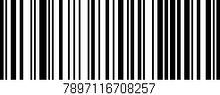 Código de barras (EAN, GTIN, SKU, ISBN): '7897116708257'