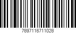 Código de barras (EAN, GTIN, SKU, ISBN): '7897116711028'
