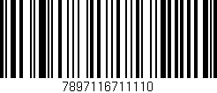 Código de barras (EAN, GTIN, SKU, ISBN): '7897116711110'