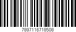 Código de barras (EAN, GTIN, SKU, ISBN): '7897116718508'