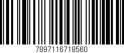 Código de barras (EAN, GTIN, SKU, ISBN): '7897116718560'