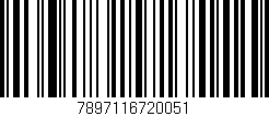 Código de barras (EAN, GTIN, SKU, ISBN): '7897116720051'