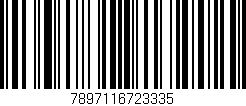 Código de barras (EAN, GTIN, SKU, ISBN): '7897116723335'