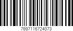 Código de barras (EAN, GTIN, SKU, ISBN): '7897116724073'