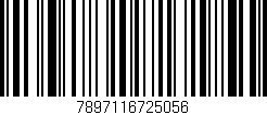 Código de barras (EAN, GTIN, SKU, ISBN): '7897116725056'