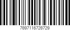 Código de barras (EAN, GTIN, SKU, ISBN): '7897116728729'