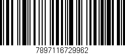 Código de barras (EAN, GTIN, SKU, ISBN): '7897116729962'