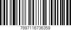 Código de barras (EAN, GTIN, SKU, ISBN): '7897116736359'