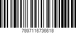 Código de barras (EAN, GTIN, SKU, ISBN): '7897116736618'