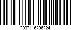 Código de barras (EAN, GTIN, SKU, ISBN): '7897116736724'