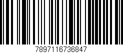 Código de barras (EAN, GTIN, SKU, ISBN): '7897116736847'