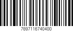 Código de barras (EAN, GTIN, SKU, ISBN): '7897116740400'