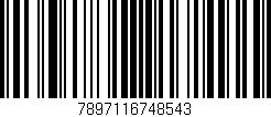 Código de barras (EAN, GTIN, SKU, ISBN): '7897116748543'
