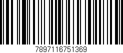 Código de barras (EAN, GTIN, SKU, ISBN): '7897116751369'