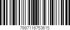 Código de barras (EAN, GTIN, SKU, ISBN): '7897116753615'