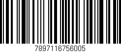 Código de barras (EAN, GTIN, SKU, ISBN): '7897116756005'