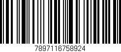 Código de barras (EAN, GTIN, SKU, ISBN): '7897116758924'