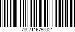 Código de barras (EAN, GTIN, SKU, ISBN): '7897116758931'