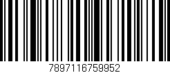 Código de barras (EAN, GTIN, SKU, ISBN): '7897116759952'