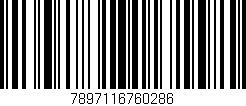 Código de barras (EAN, GTIN, SKU, ISBN): '7897116760286'