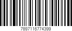 Código de barras (EAN, GTIN, SKU, ISBN): '7897116774399'