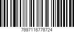 Código de barras (EAN, GTIN, SKU, ISBN): '7897116778724'