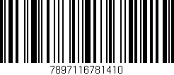 Código de barras (EAN, GTIN, SKU, ISBN): '7897116781410'