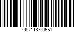 Código de barras (EAN, GTIN, SKU, ISBN): '7897116783551'