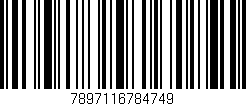 Código de barras (EAN, GTIN, SKU, ISBN): '7897116784749'
