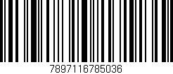 Código de barras (EAN, GTIN, SKU, ISBN): '7897116785036'