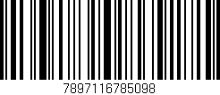 Código de barras (EAN, GTIN, SKU, ISBN): '7897116785098'