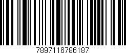 Código de barras (EAN, GTIN, SKU, ISBN): '7897116786187'