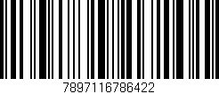 Código de barras (EAN, GTIN, SKU, ISBN): '7897116786422'