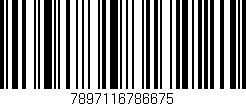Código de barras (EAN, GTIN, SKU, ISBN): '7897116786675'